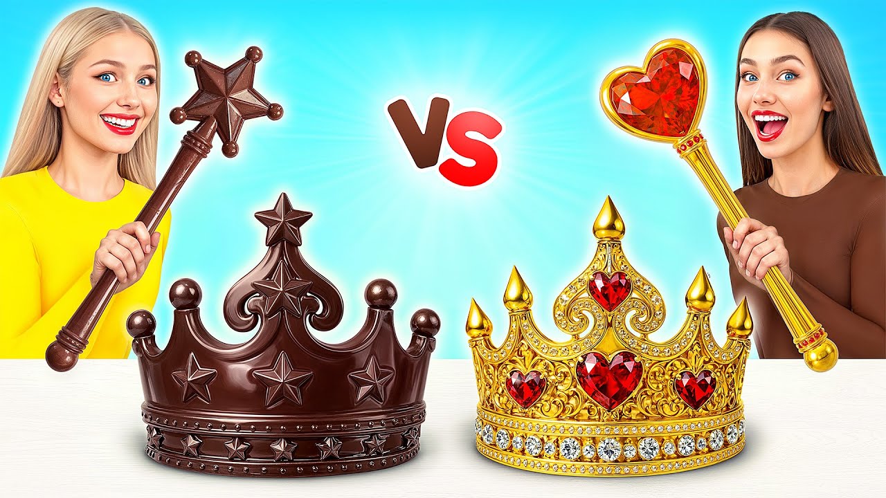 Челлендж. Шоколадная Еда vs Настоящая еда | Удивительный Челлендж с Едой от Multi DO Challenge