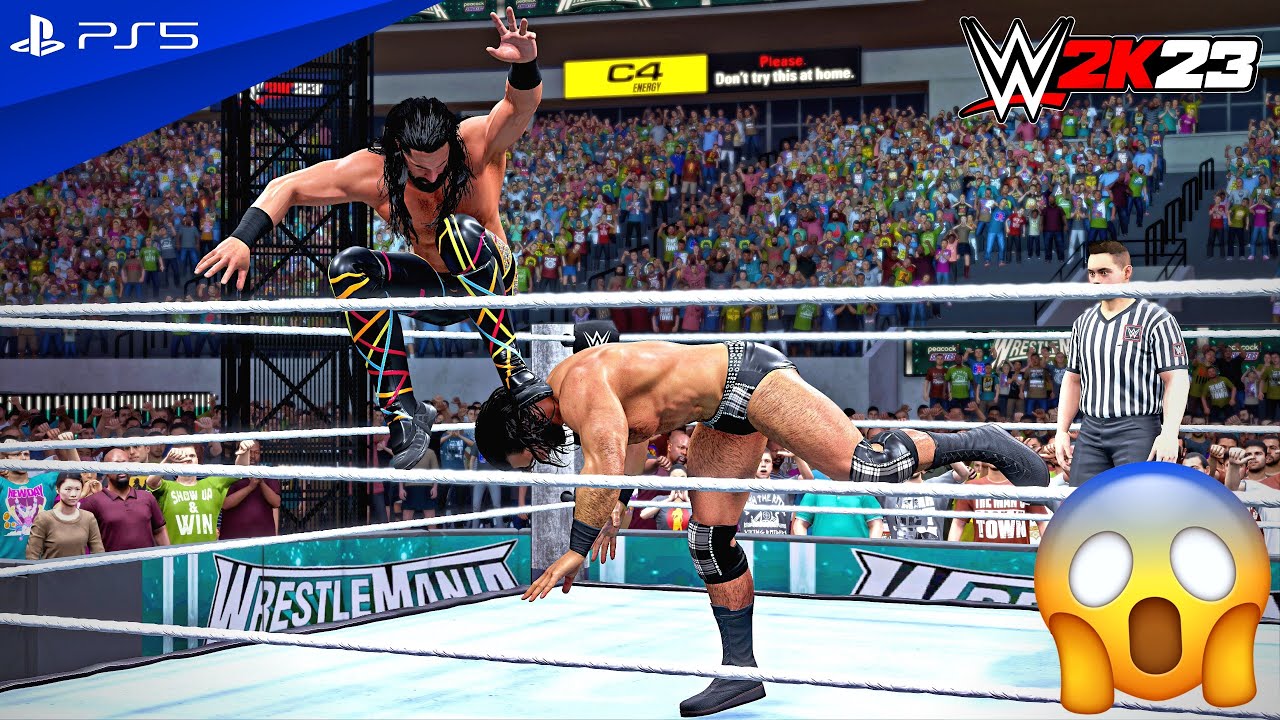 WWE 2K23 - Drew McIntyre vs. Seth Rollins - WrestleMania XL Main Event Match | PS5™ [4K60]