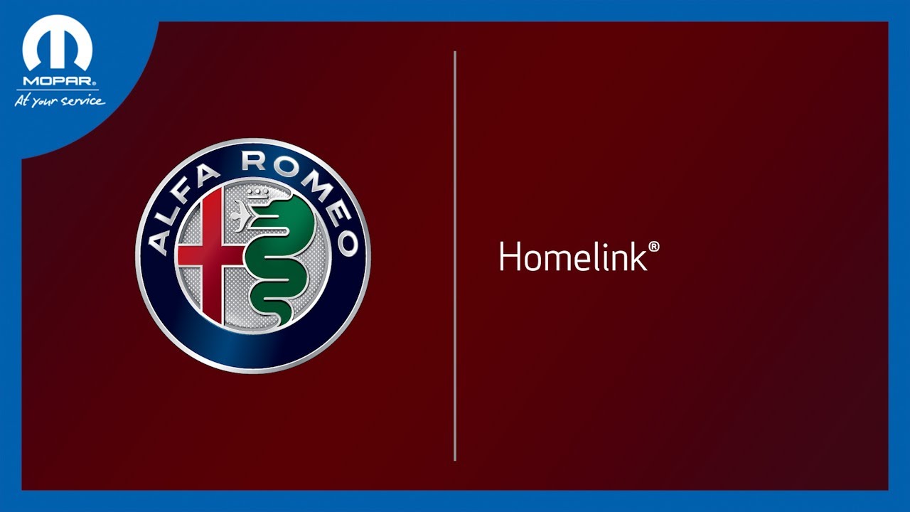 HomeLink® | How To | 2022 Alfa Romeo Giulia & Stelvio