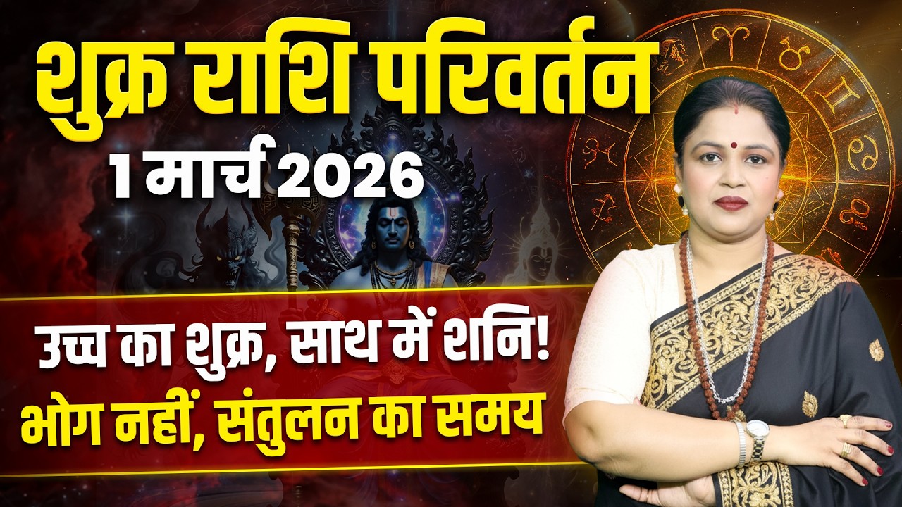 Shukra Ka Gochar- 01 March 2026 | शुक्र का मीन राशि में परिवर्तन | Venus Transit in Pisces 2026