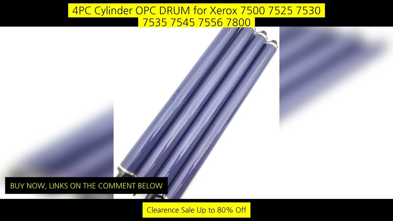 4Pc Cylinder Opc Drum For Xerox 7500 7525 7530 7535 7545 7556 7800 7830 7835