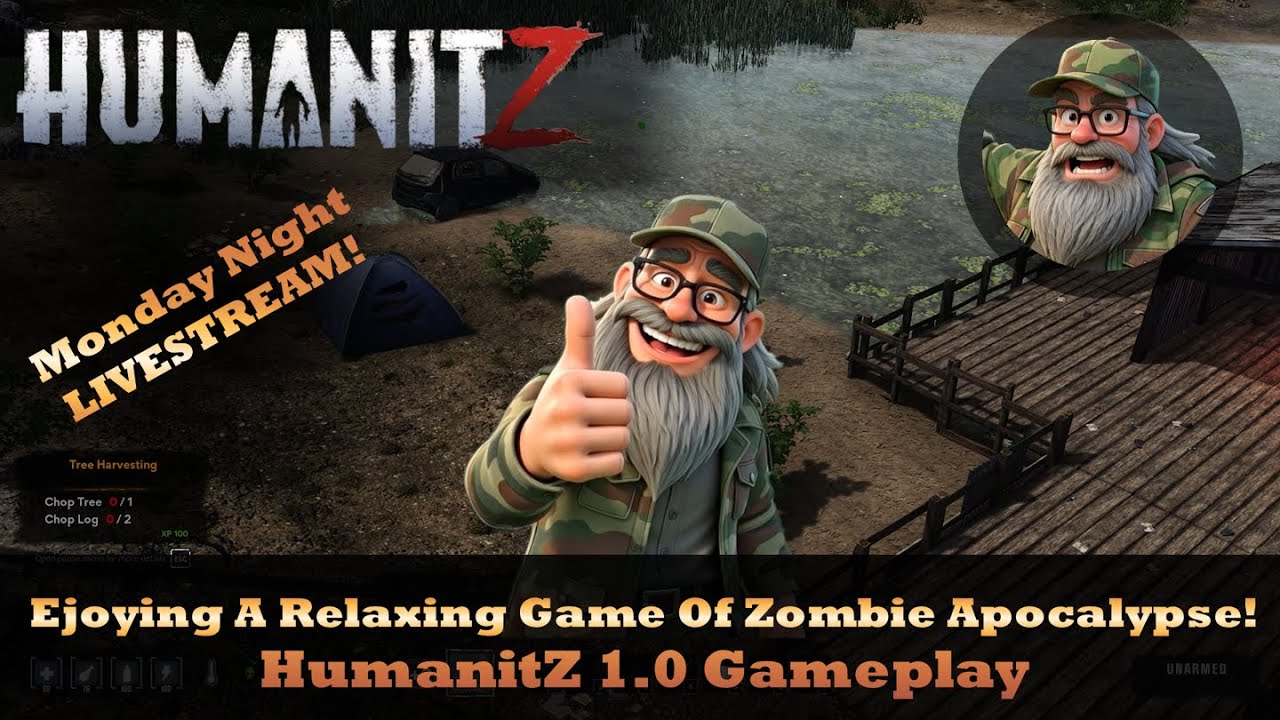 Hang Out And Chill. Relaxing Monday Night Stream. HumanitZ Gameplay.