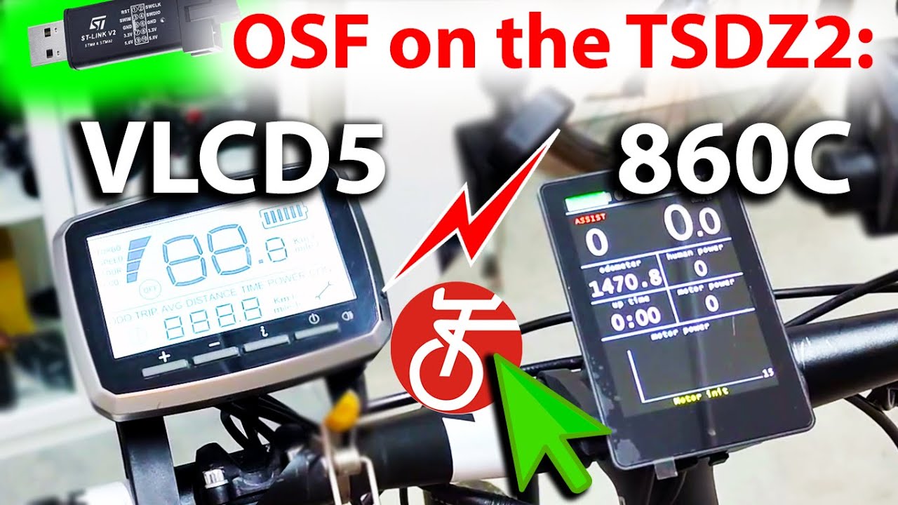 OSF on the TSDZ2(b): Original Display Vs the 860C, which one should YOU choose?