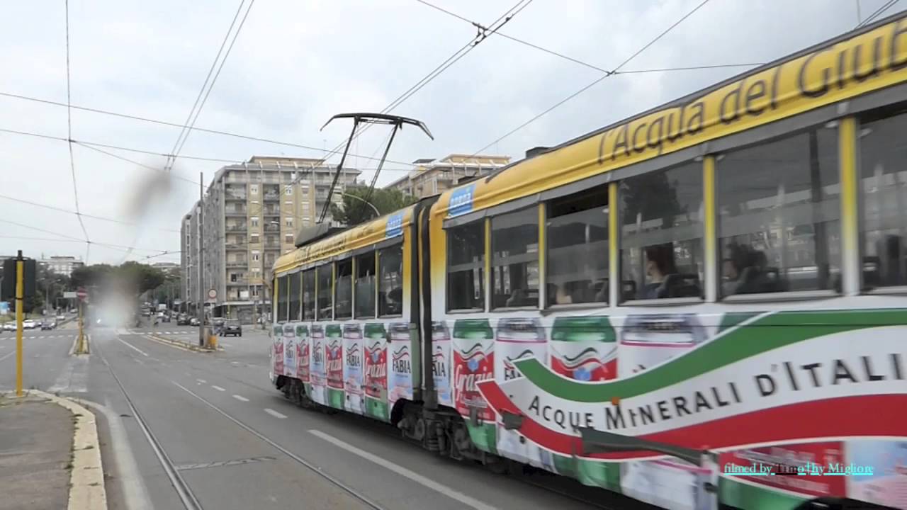 Trams in Rome, Italy 2016