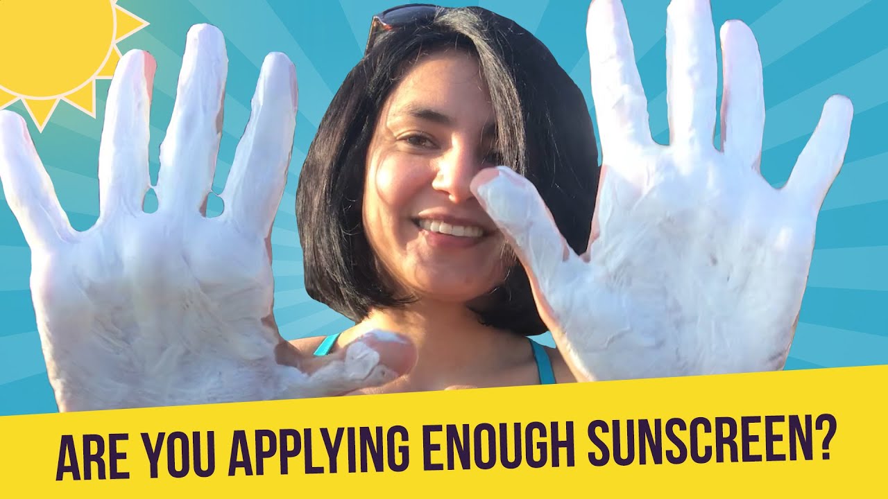 Are you applying enough sunscreen?