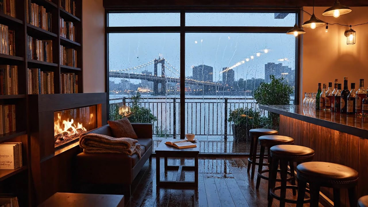 Cozy Night Café Jazz | Smooth After-Work Lounge & City Evening Ambience