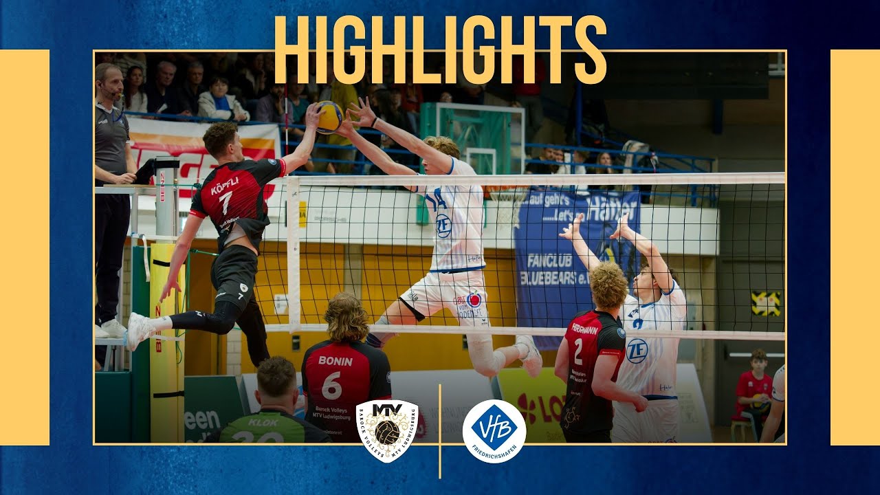 Highlights: Barock Volleys MTV Ludwigsburg - VfB Friedrichshafen