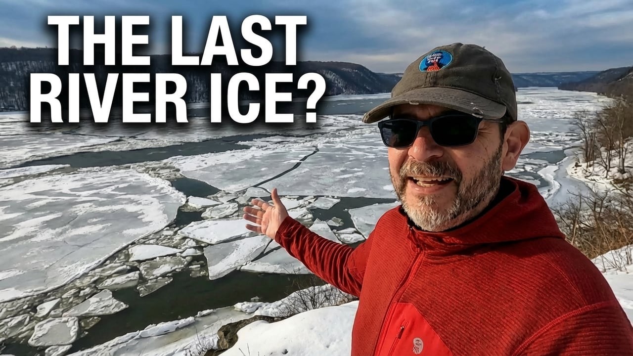 Massive River Ice Breaking Up! Winter’s Last Stand on the Susquehanna River ❄️🌊
