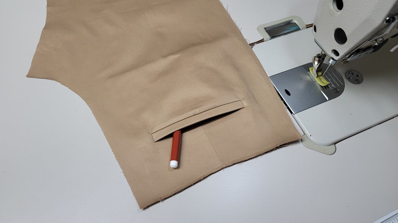 더 쉽고 빠르게 만드는 웰트포켓 재봉방법/Welt pocket sewing method to make it easier and faster