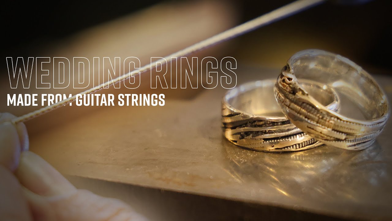 Forging Wedding Rings Out of Guitar Strings (Gold & Silver Edition) 🎸💍