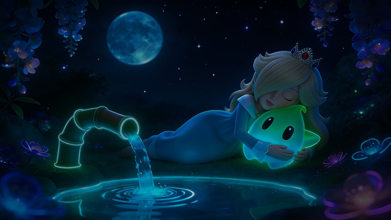NO ADS Galactic Dreams with Princess Rosalina 🌌 | Relaxing Piano for Restful Dreams