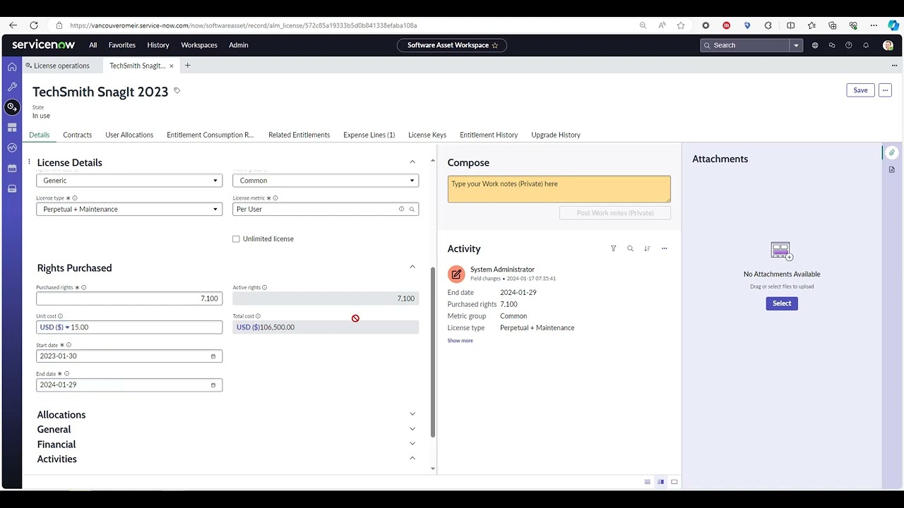 ServiceNow SAM: Software License and Contract Renewal