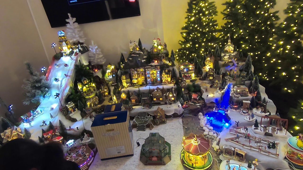 Village miniature de Noël