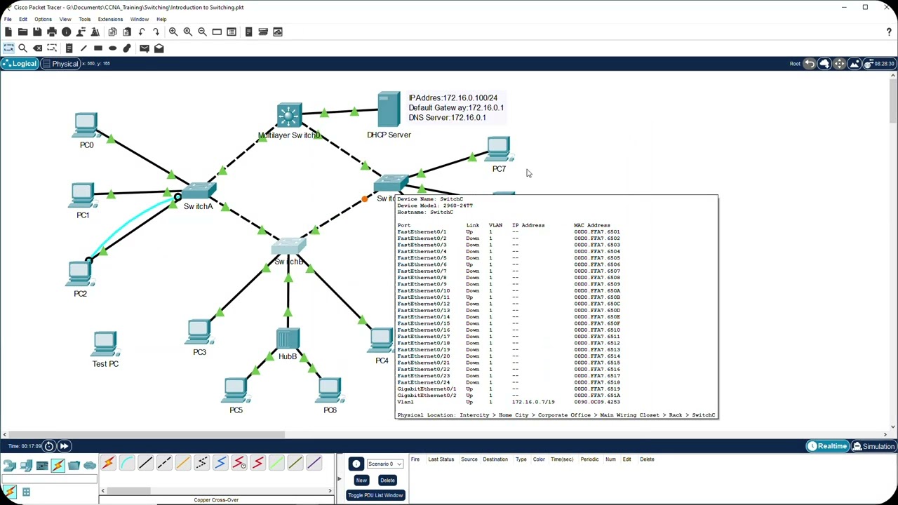 Spanning Tree Demonstration