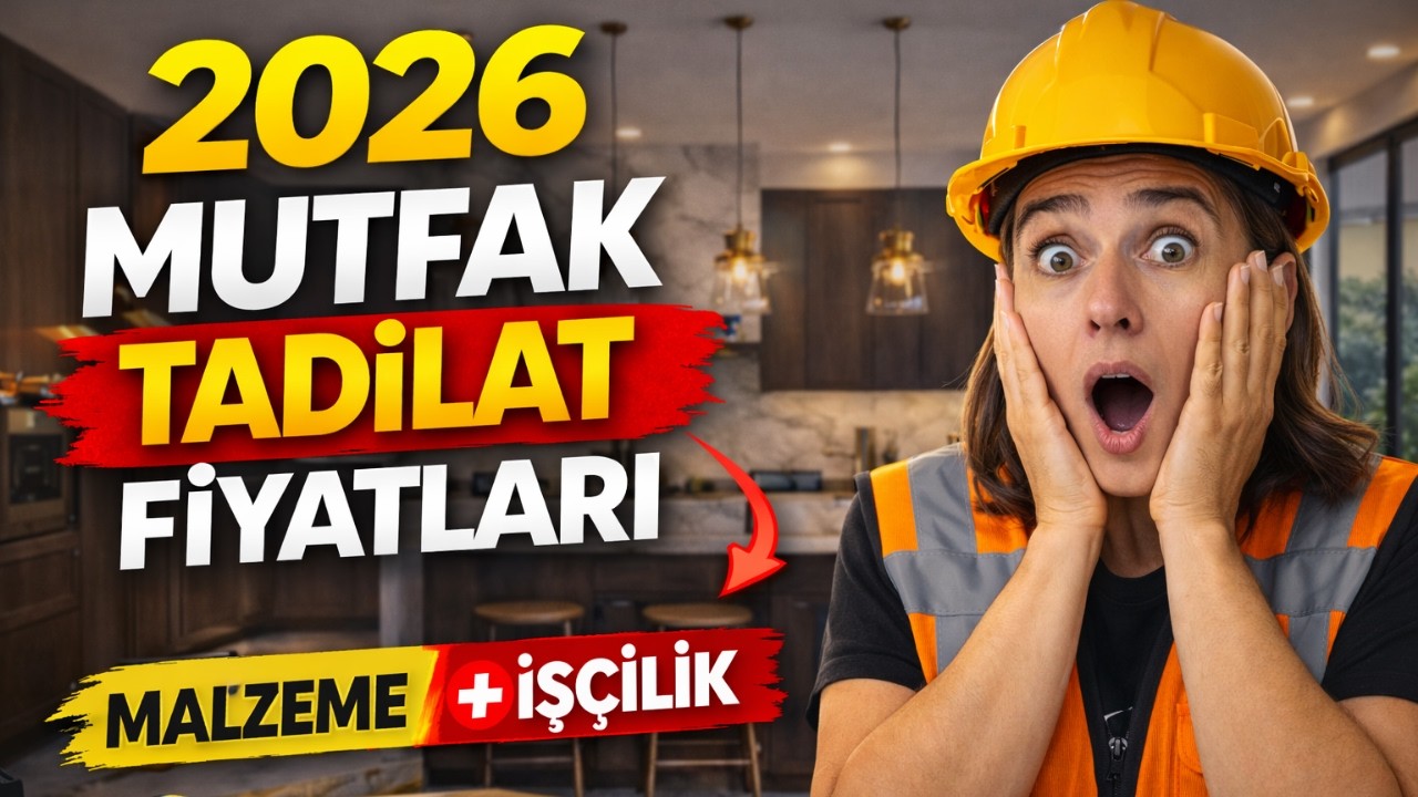 2026 Mutfak Tadilat Fiyatları | Dolap, Tezgah, Fayas, İşçilik Detayları - Gerçek Maliyet Ne Kadar?