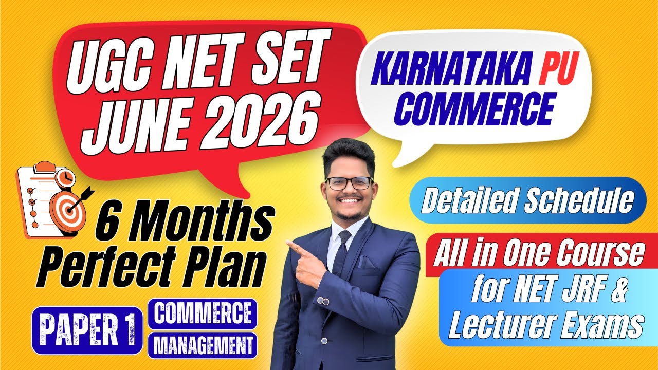 UGC NET June 2026 Perfect Plan | UGC NET Paper 1 & Commerce/ Management by Shiva sir