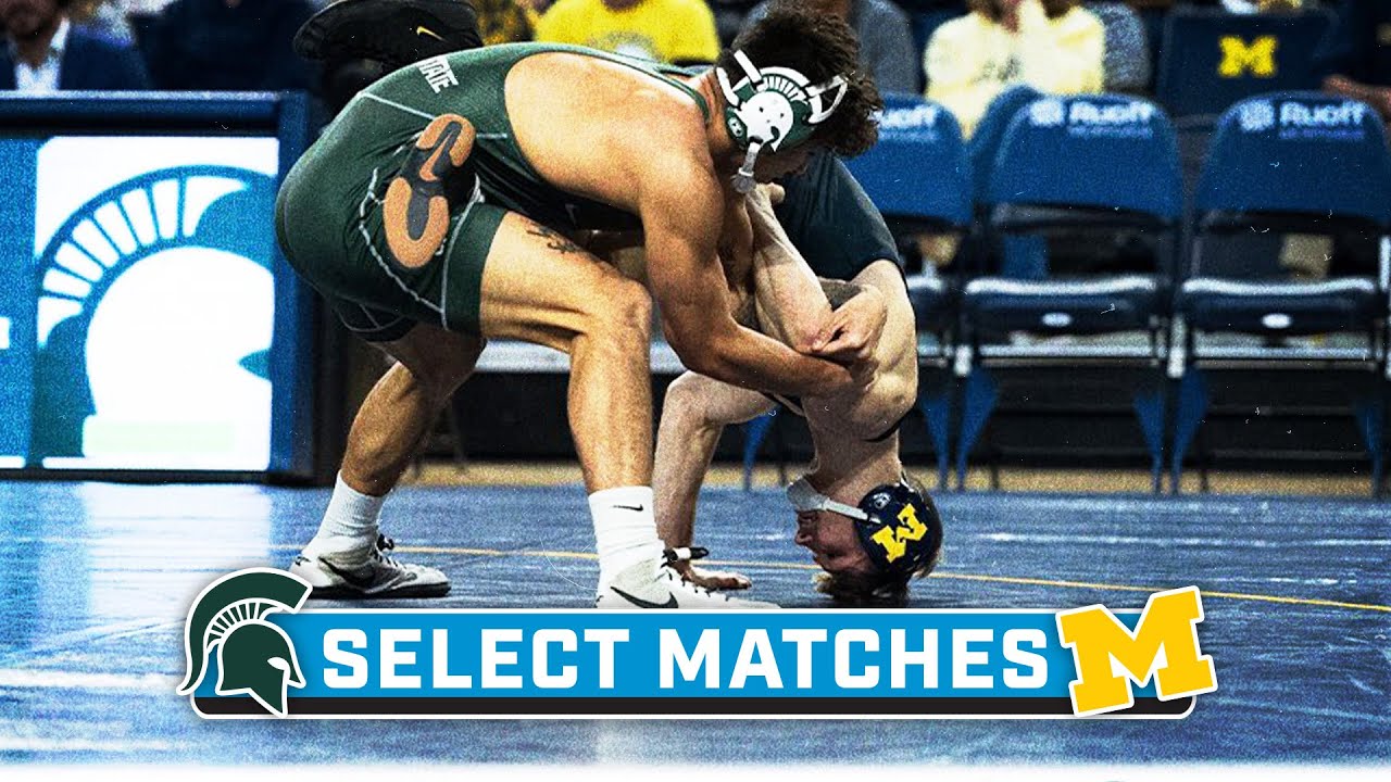 Select Matches: Michigan State at Michigan | Big Ten Wrestling | Jan. 14, 2023