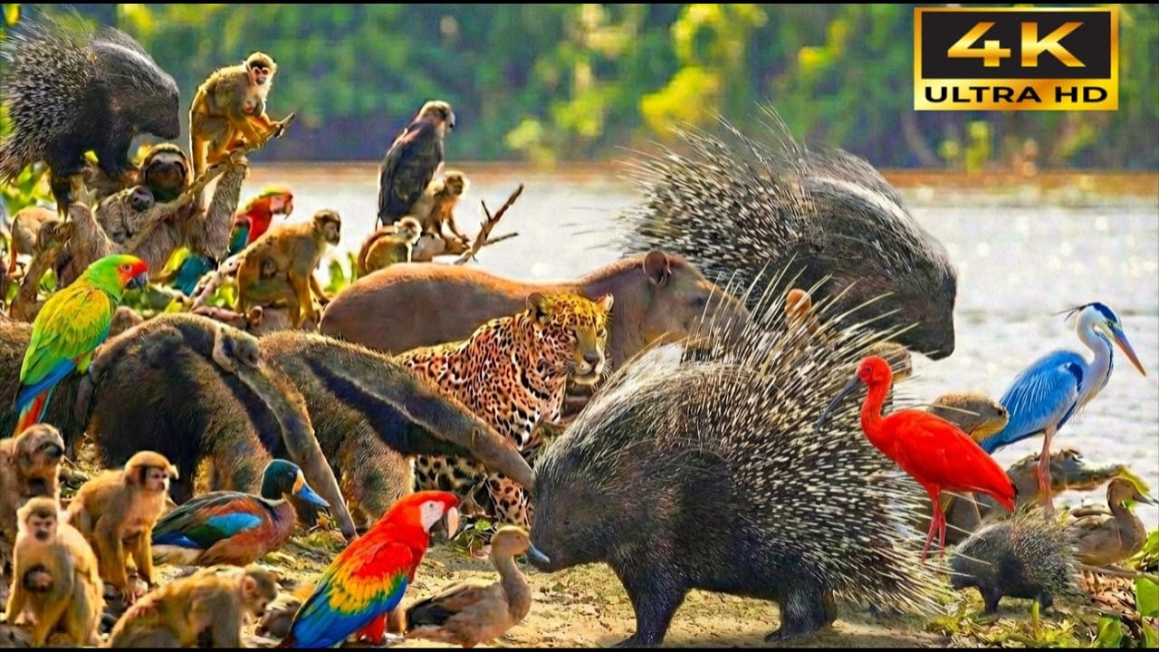 Relaxing Walk in the Amazon 🌿 | A Cinematic Journey with Prickles, Quilliam, Hedge, Soni & Spike