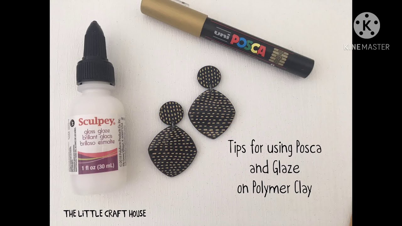 How to use Posca Paint Markers on Polymer Clay (and how to glaze without smudging!)