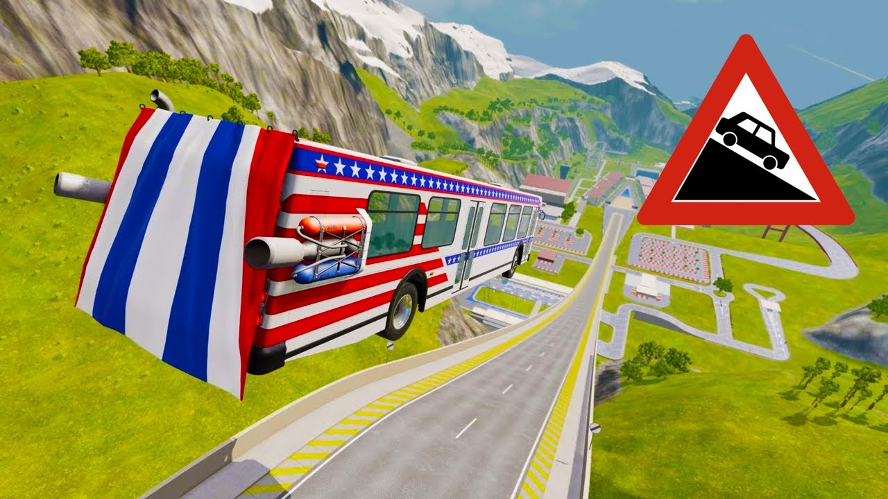 Экстремальные перепрыгивания автомобиля сбои #1 - Beamng Drive | CrashChannel #beamngdrive