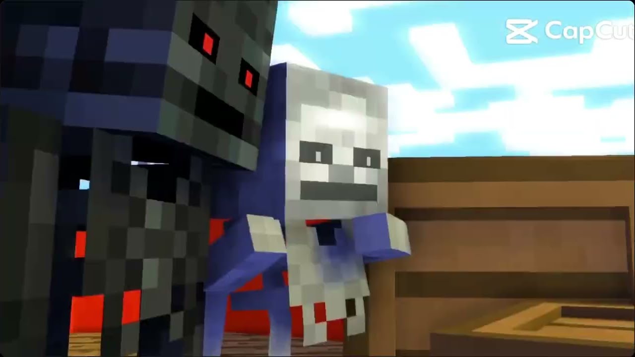 Back Wither X Skeleton So Cute 🖤🖤🤍🤍just That is The This Monster School