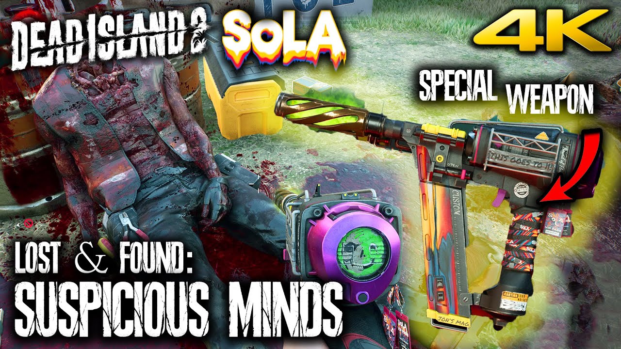 DEAD ISLAND 2 SoLA - Suspicious Minds - Lost & Found Quest | NAILBITER Weapon Location (4K 60FPS)