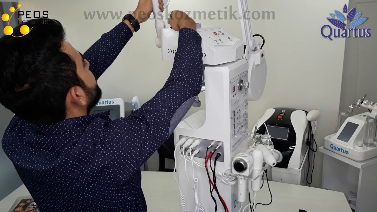 Quartus 14+1 Cilt Bakım Ünitesi Eğitimi 15 Fonksiyonlu Cilt Bakım Cihaz Kullanımı