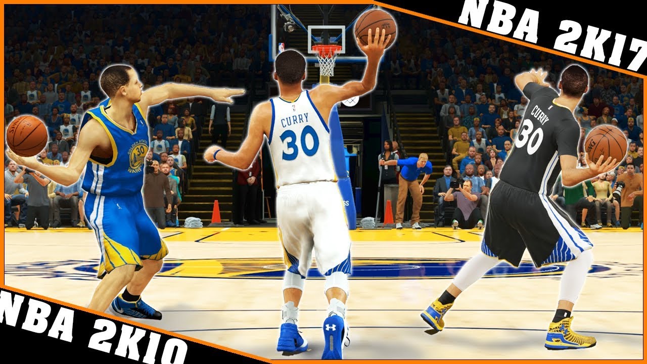 STEPHEN CURRY long distance shots [NBA 2K10 - NBA 2K17] 🏀
