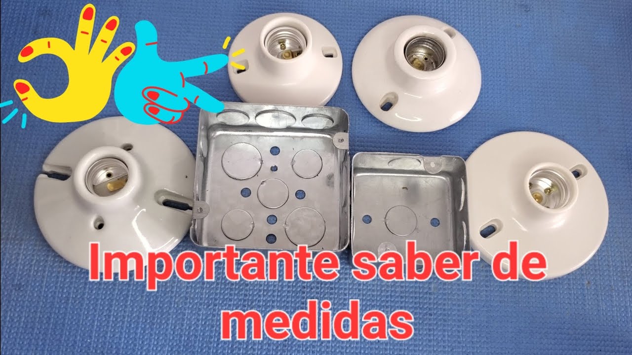 ✅️ La Importancia de conocer de medidas en registros y portalámparas #electric #tutorial