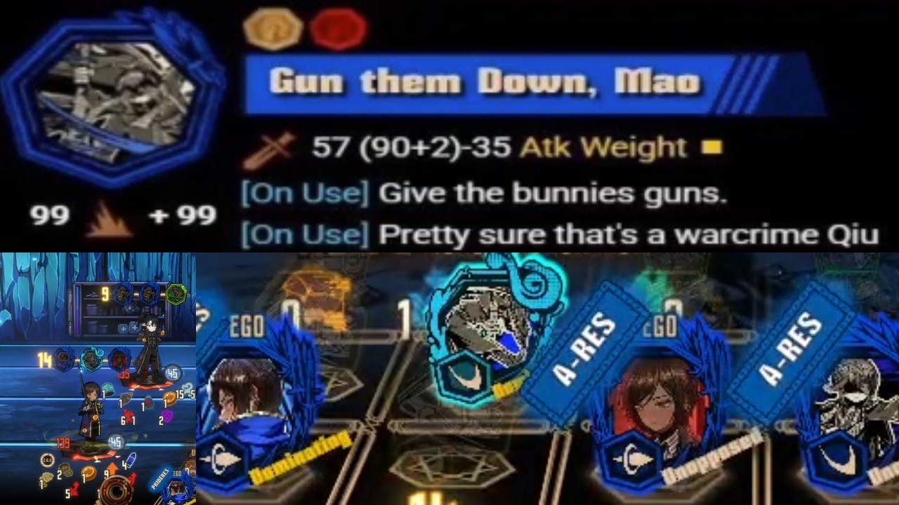 mao gunning them then herself down (facades) limbus company