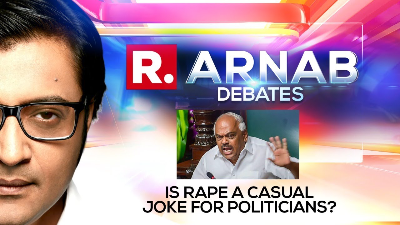 Karnataka Congress MLA Trivialises Rape, Assembly Members Laugh & Cheer Comment | Arnab Debates