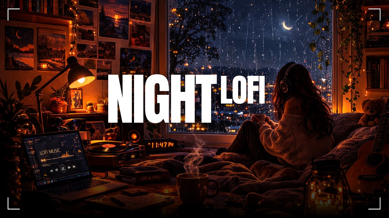 Cozy Rainy Night Lofi 🌧️ Relaxing Music for Deep Sleep, Study & Focus