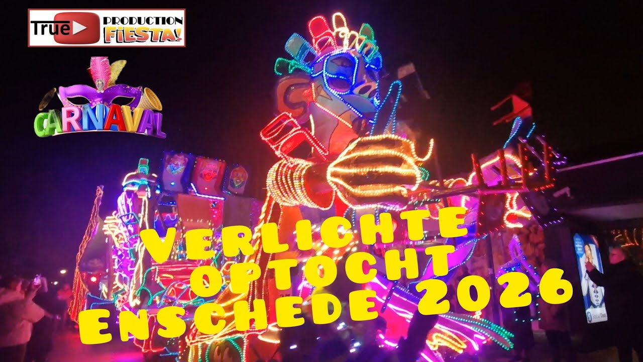 Eerste verlichte Carnavalsoptocht Enschede Twekkelerveld 2026