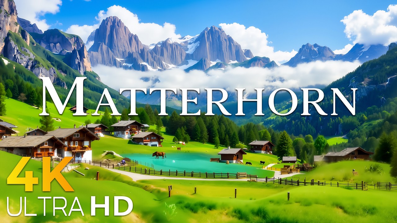 Matterhorn 4K 🇨🇭 Iconic Swiss Peak & Majestic Alpine Landscapes UHD