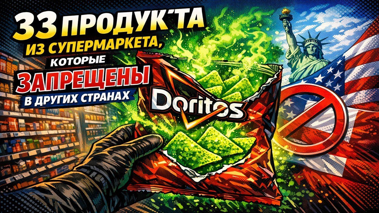 33 продукта из супермаркета, которые запрещены в других странах