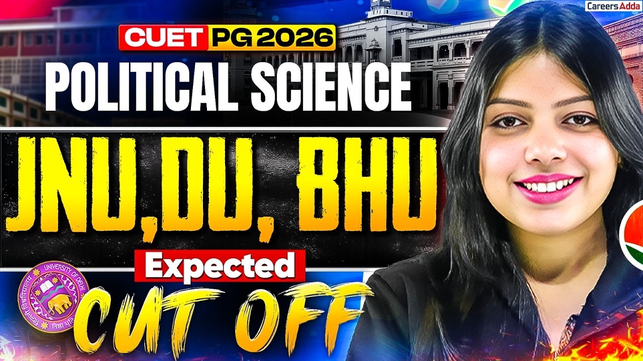 CUET PG Political Science 2026 🔥 | Expected Cutoff for JNU, DU, BHU