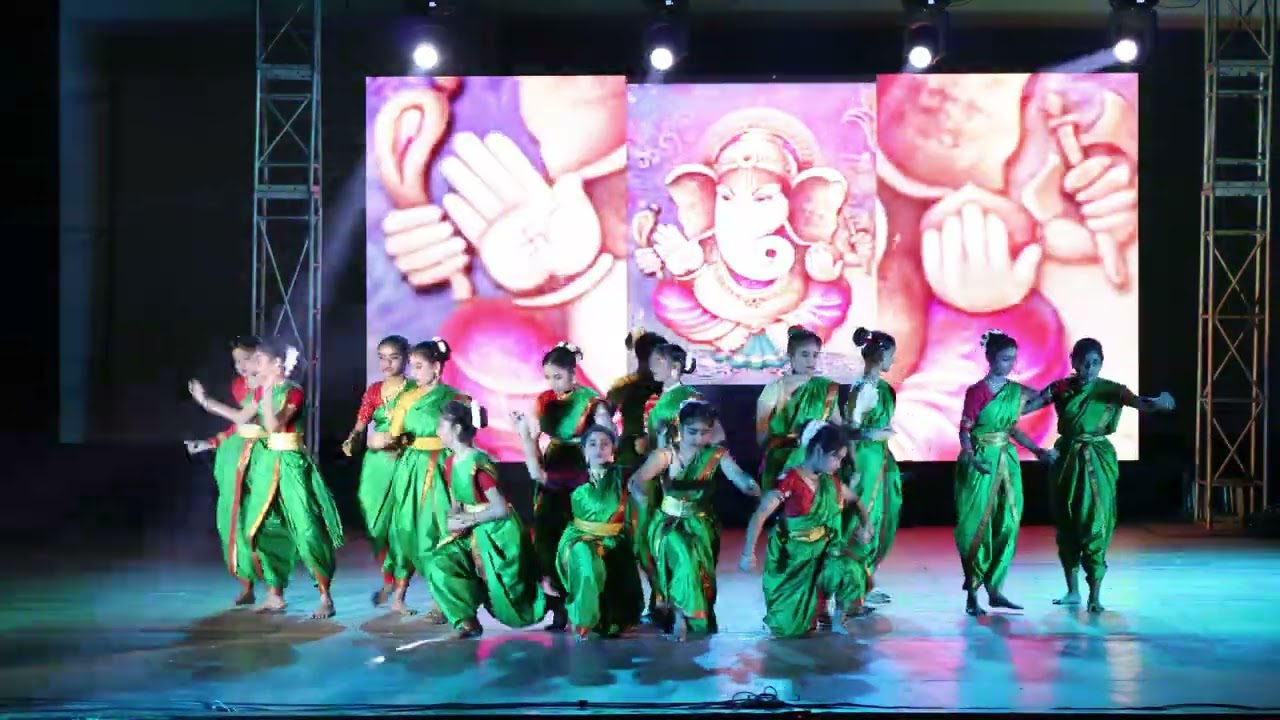 Performance of Ganesh Vandana by students of Howrah Modern School at 3rd Annual Day 2024