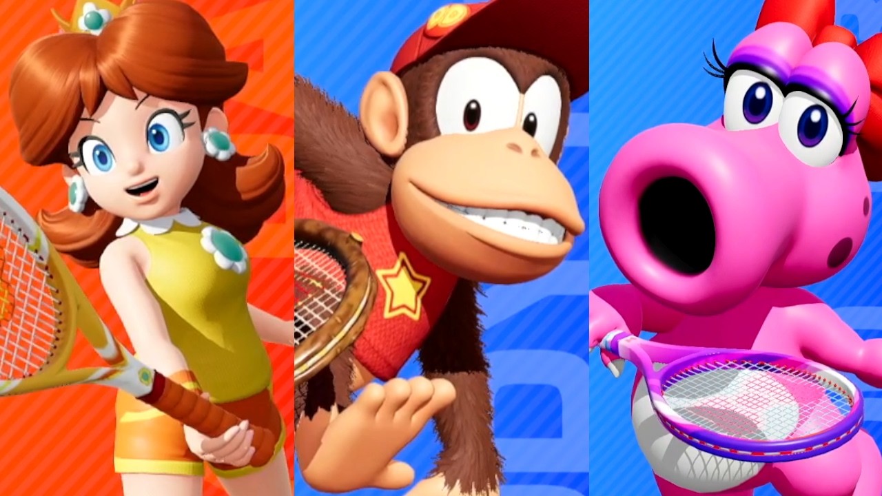 All Racket Select Animations - Mario Tennis Fever (Switch 2)