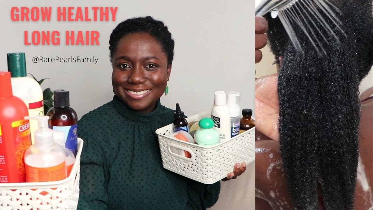 All The Natural Hair Products We Use For Growth & Length Retention