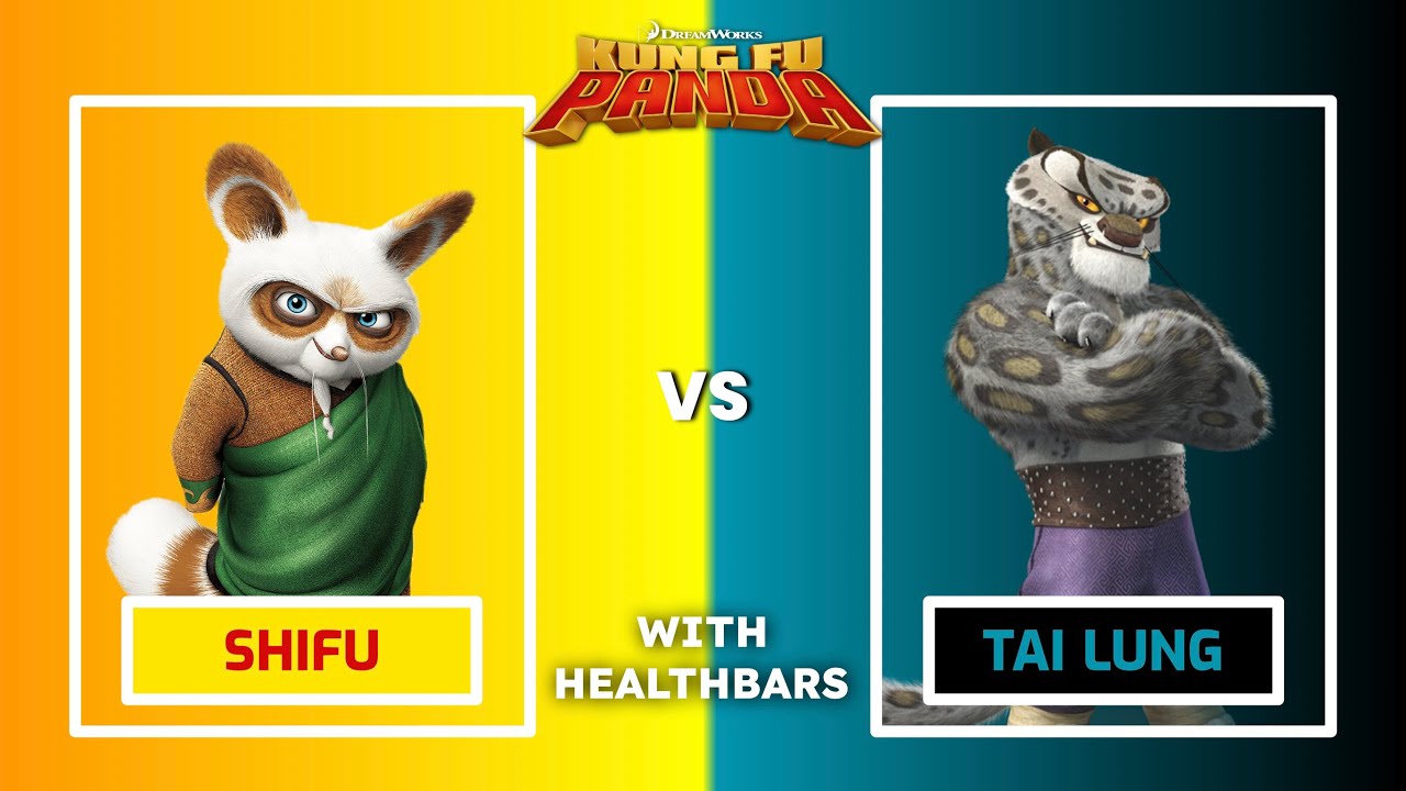 Shifu Vs. Tai Lung - With Healthbars 