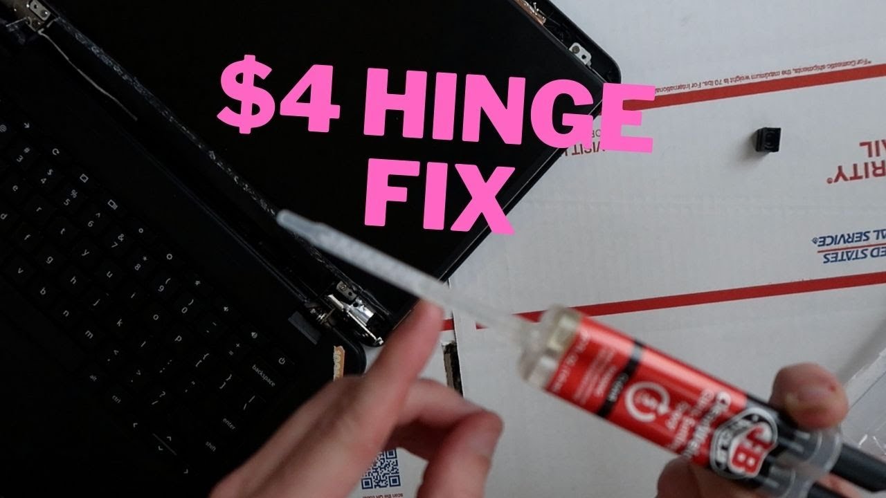 How to FIX LAPTOP HINGE Using Epoxy Glue - Easy and Cheap Repairing Hinge on Lenovo N42