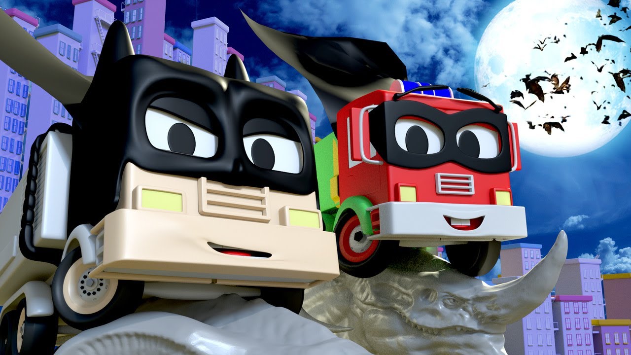 Autogar&aacute;ž pro děti - Z Franka a mal&eacute;ho Franka se stane Batman & Robin Anim&aacute;ky o autech