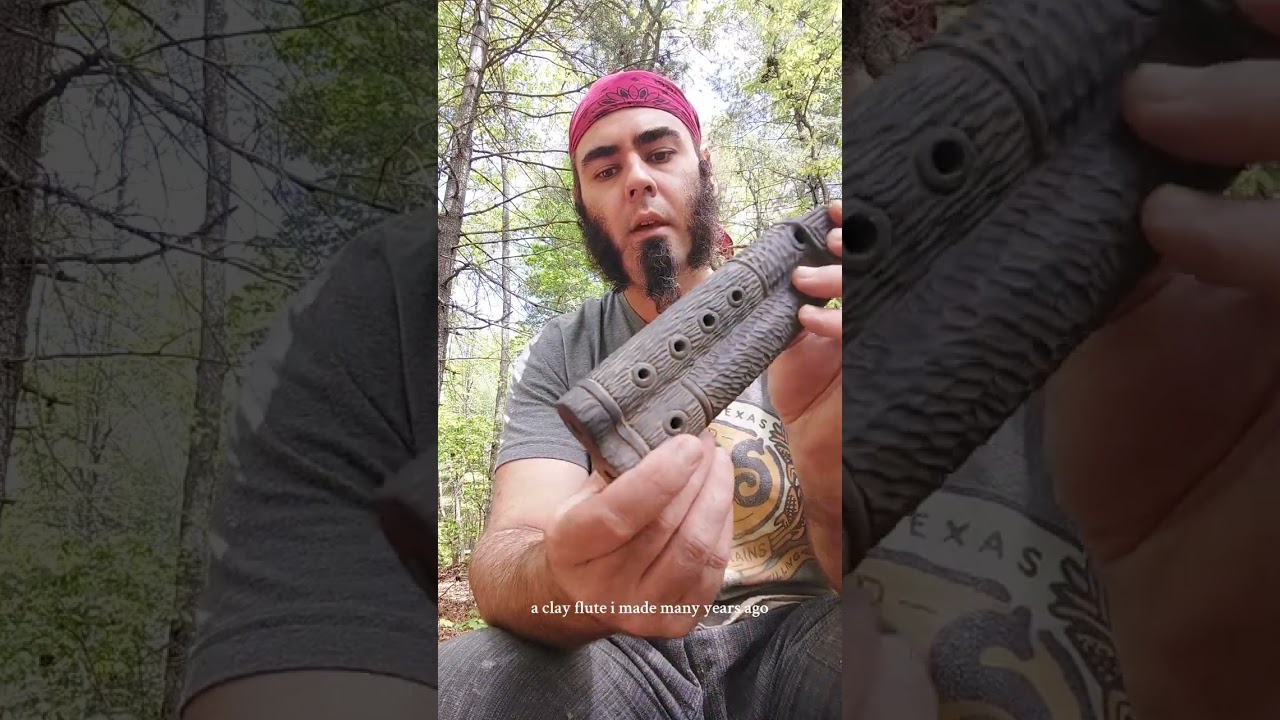 Just checking in, and showing off this clay flute from my past
