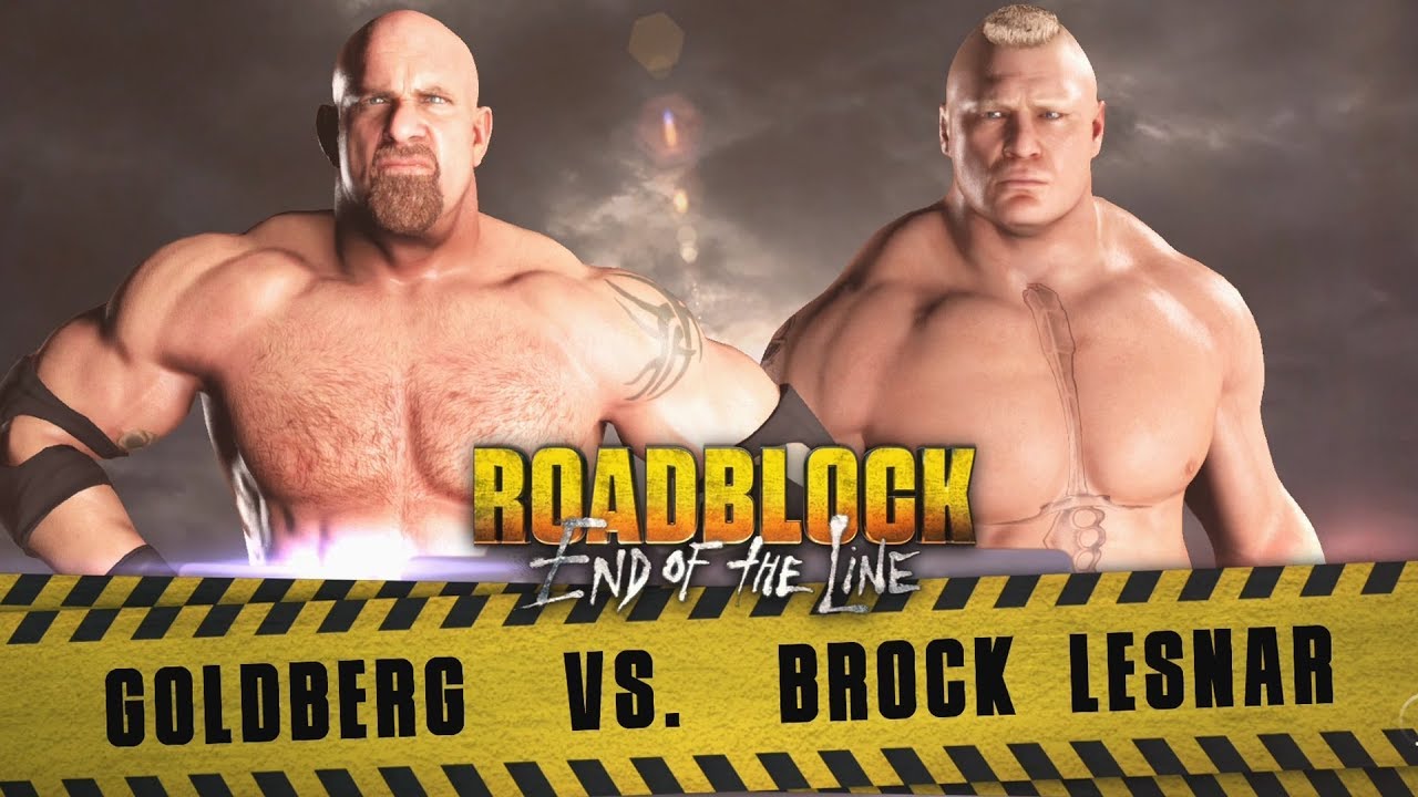 WWE 2K18 - Goldberg vs Brock Lesnar - Gameplay (PS4 HD) [1080p60FPS]