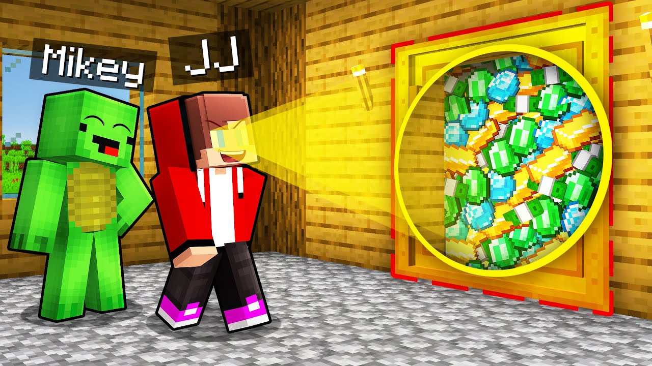 Mikey and JJ Robbed 1,000,000 Diamonds in Minecraft (Maizen)