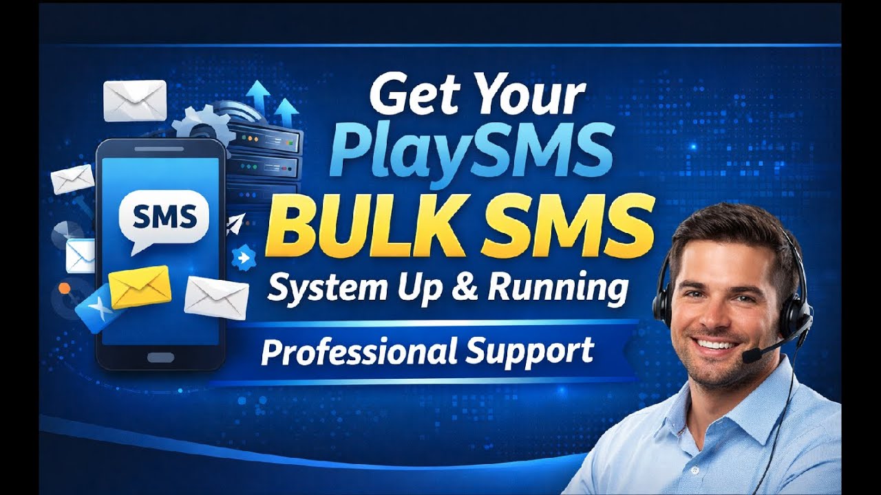 Get Your PlaySMS Bulk SMS System Up & Running – Professional Support