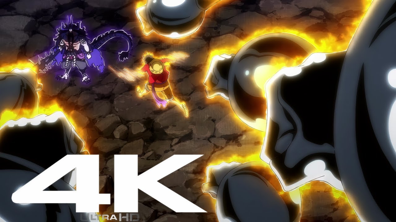 [4K] Drunk Kaido Vs Luffy | One Piece 1064 - Eng Subs