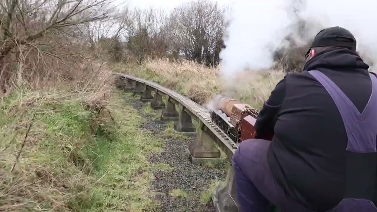 5 inch Gauge Duchess of Hamilton Running at Drumawhey Junction Railway NI