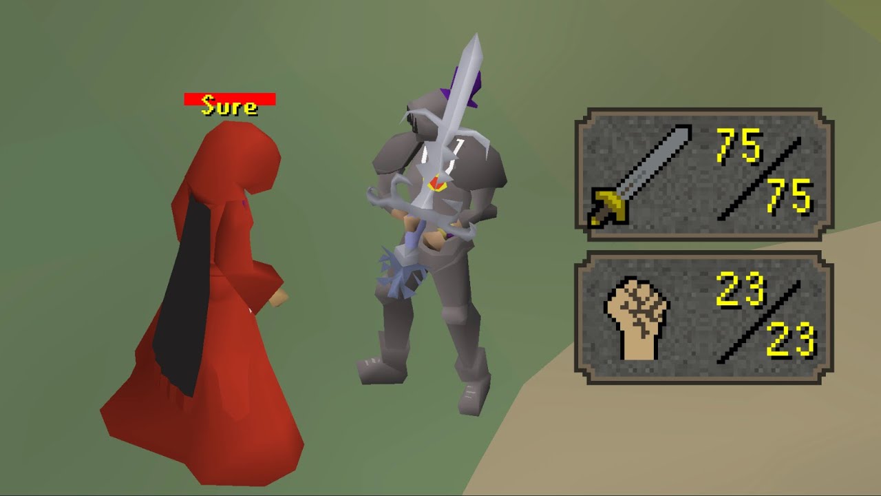 I made a Level 48 with a Godsword