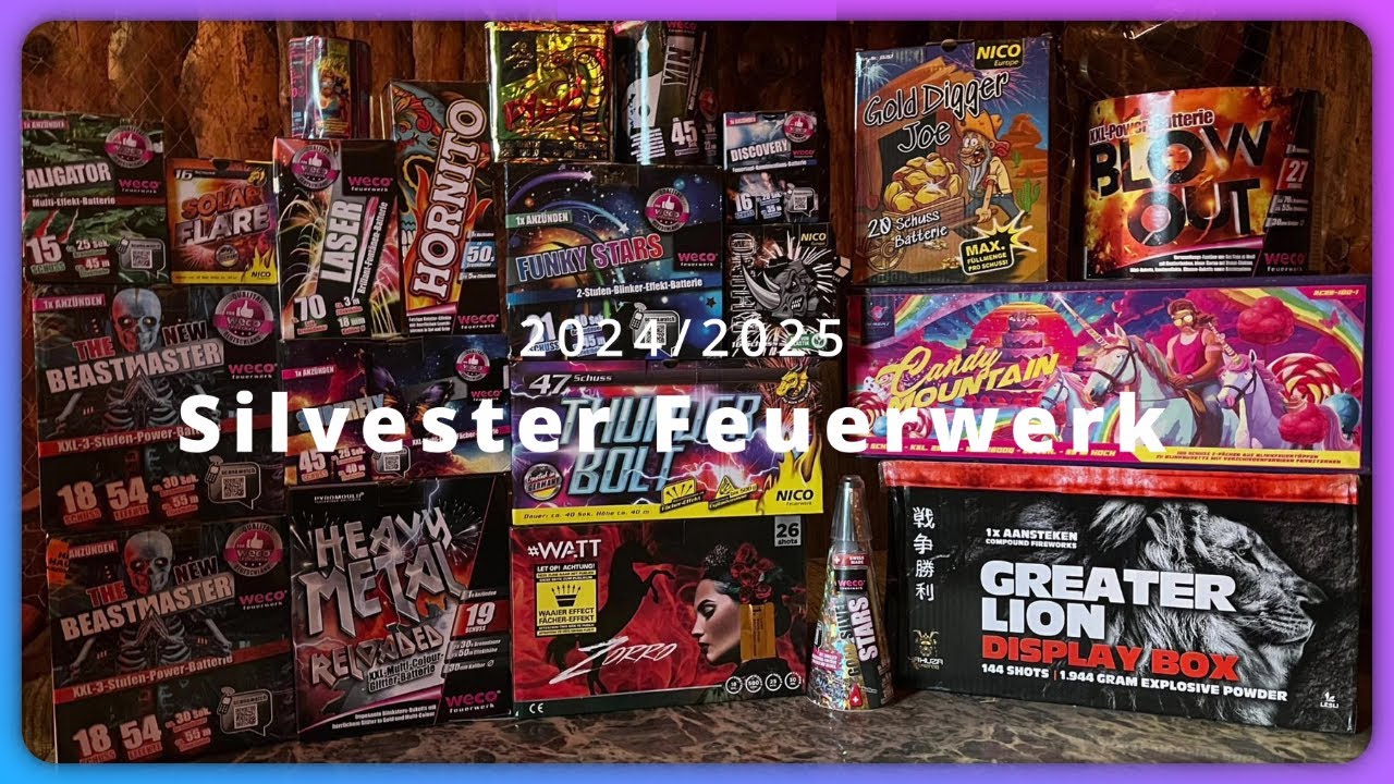 Mein Silvester Feuerwerk 2024/2025